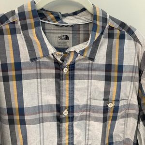 Men's North Face Plaid button-down shirt